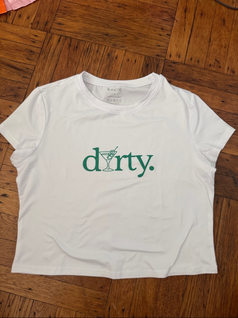 SHEIN White Crewneck Tee